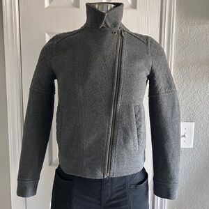 LOFT fleece bomber style jacket